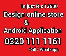 Ecommerce website online store with android application R. s 13500